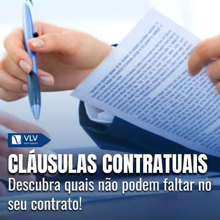 Cláusulas contratuais.