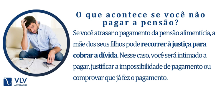 O que acontece se não pagar a pensão?