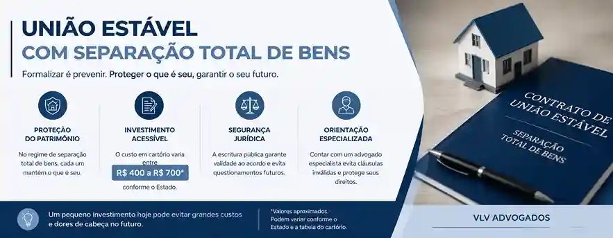 Quanto custa para fazer uma união estável com separação total de bens