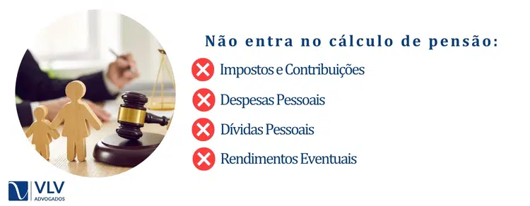 Não entram no cálculo de pensão