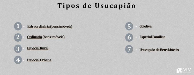 tipos de usucapião