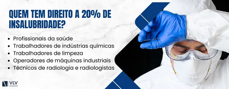 Quais trabalhadores têm direito a 20% de insalubridade?