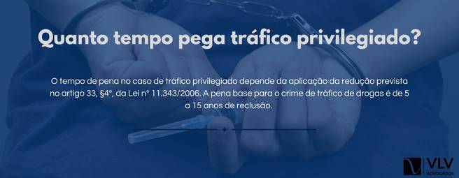 Quanto tempo pega tráfico privilegiado?