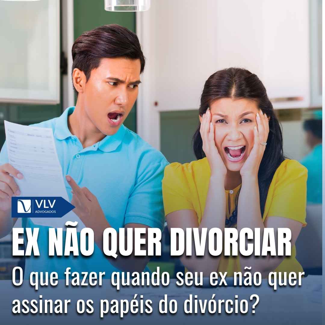 Família 20 imagem representando divórcio quando um não quer assinar