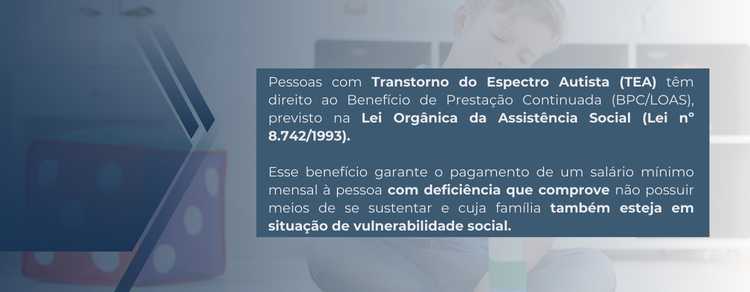 imagem explicativa sobre BPC LOAS para autistas.
