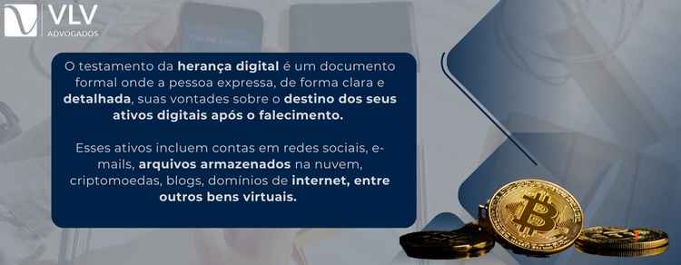 imagem explicativa o que é testamento da herança digital. 