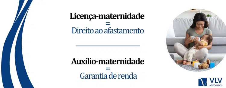 Qual a relação entre licença-maternidade e auxílio-maternidade?