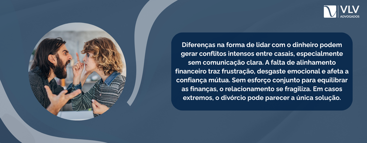 imagem explicativa - discordâncias na administração das finanças trazem problemas