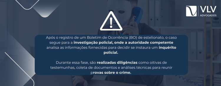 imagem explicativa sobre o que acontece depois de um BO de estelionato.
