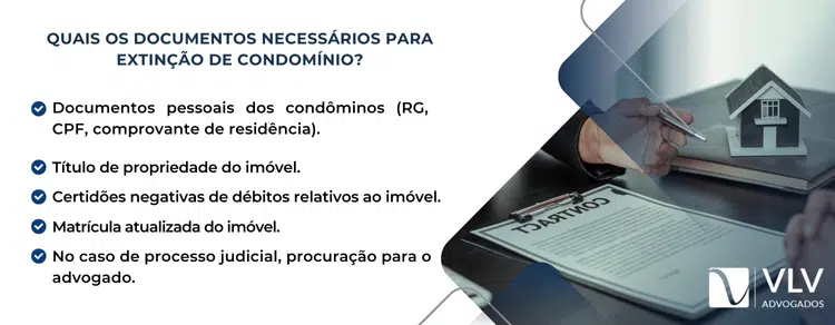 documentos para extinção de condominio