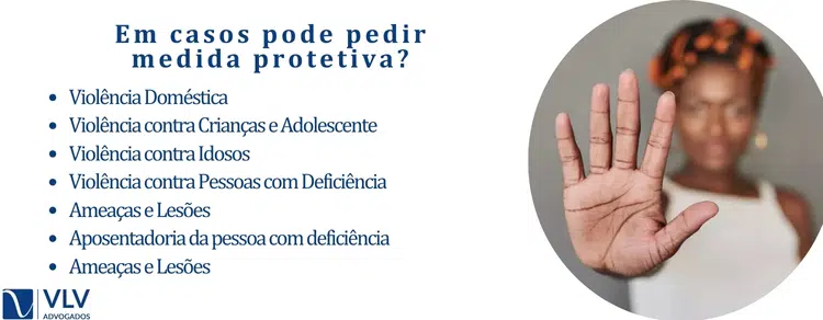 Em casos pode pedirmedida protetiva