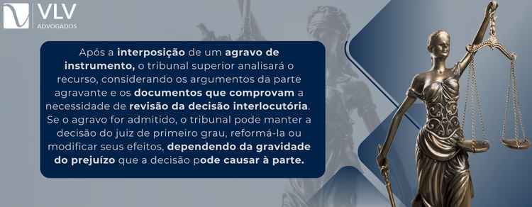 imagem explicativa sobre o que acontece depois de um agravo de instrumento.