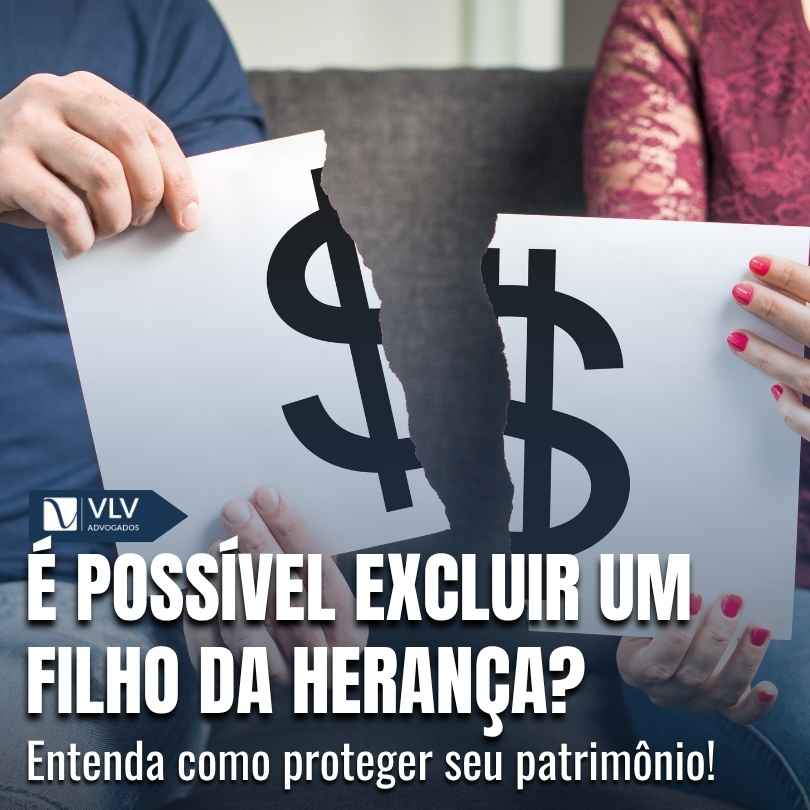 E possivel excluir um filho da heranca Como fazer