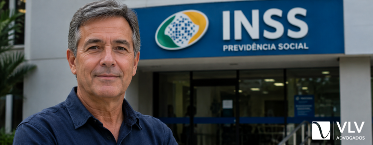 Aposentadoria aos 55 anos: quem pode se aposentar nessa idade? 1 imagem representando homem em inss para aposentadoria aos 55 anos