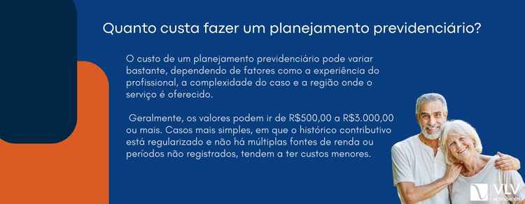 Quanto custa fazer um planejamento previdenciário?