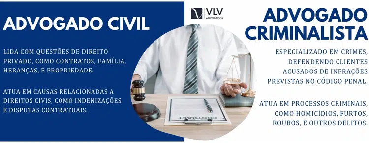 Diferenças entre o advogado civil e o advogado criminalista