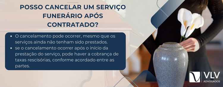 cancelar um serviço funerário após contratado