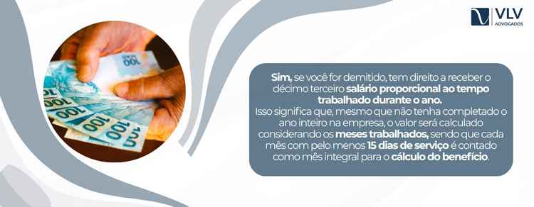 imagem explicativa sobre se for demitido ainda recebe décimo terceiro salário.
