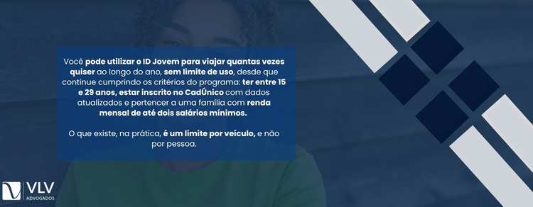 imagem explicativa sobre quantas vezes posso viajar com o ID Jovem.