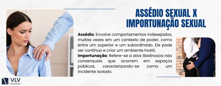 Qual a diferença entre assédio e importunação?