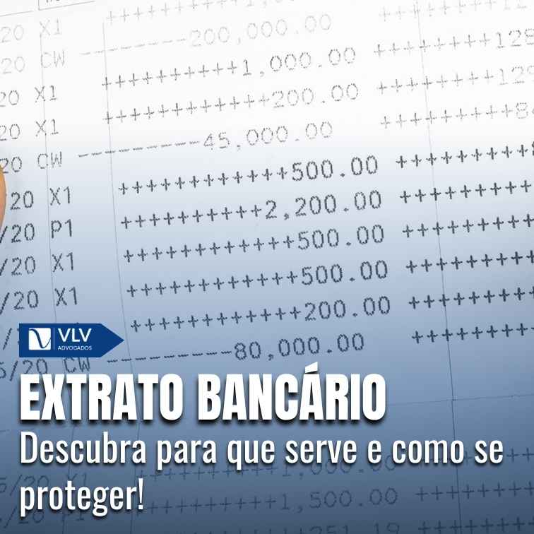 Extrato bancário.