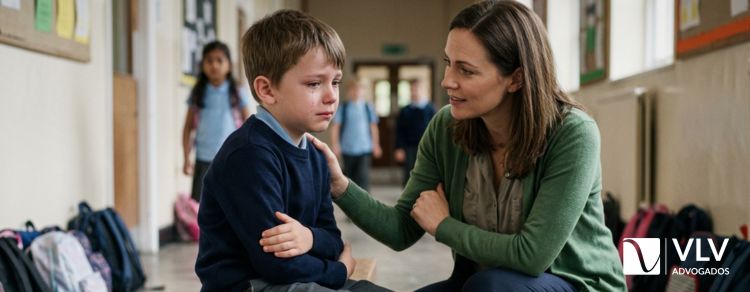 aluno machucado na escola