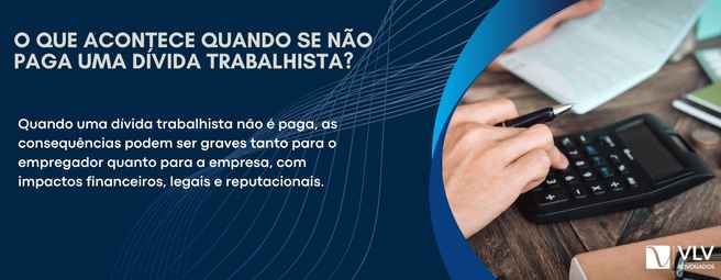 Contas de dívidas trabalhistas 
