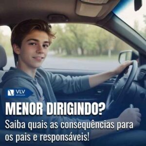 O que acontece se a policia pegar menor dirigindo?