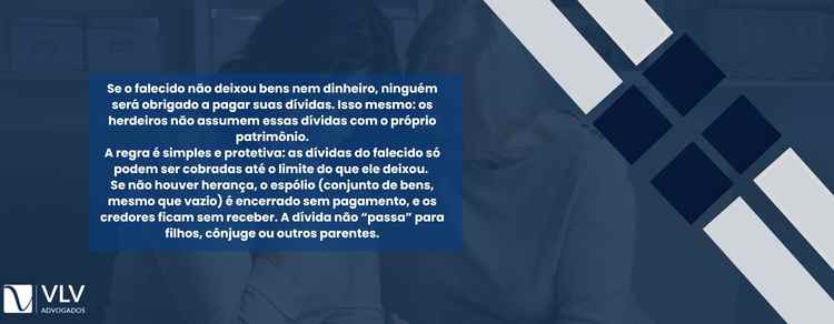 quem é responsável pelas dívidas de falecido