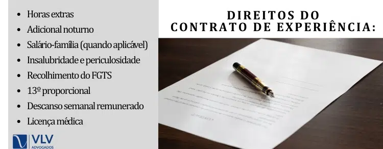 Direitos do contrato de experiência