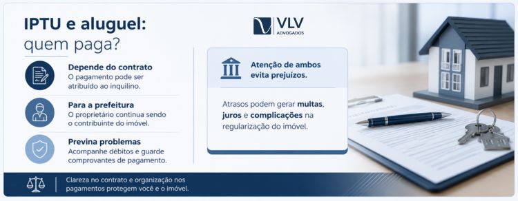 iptu aluguel inquilino responsabilidade pagamento imovel