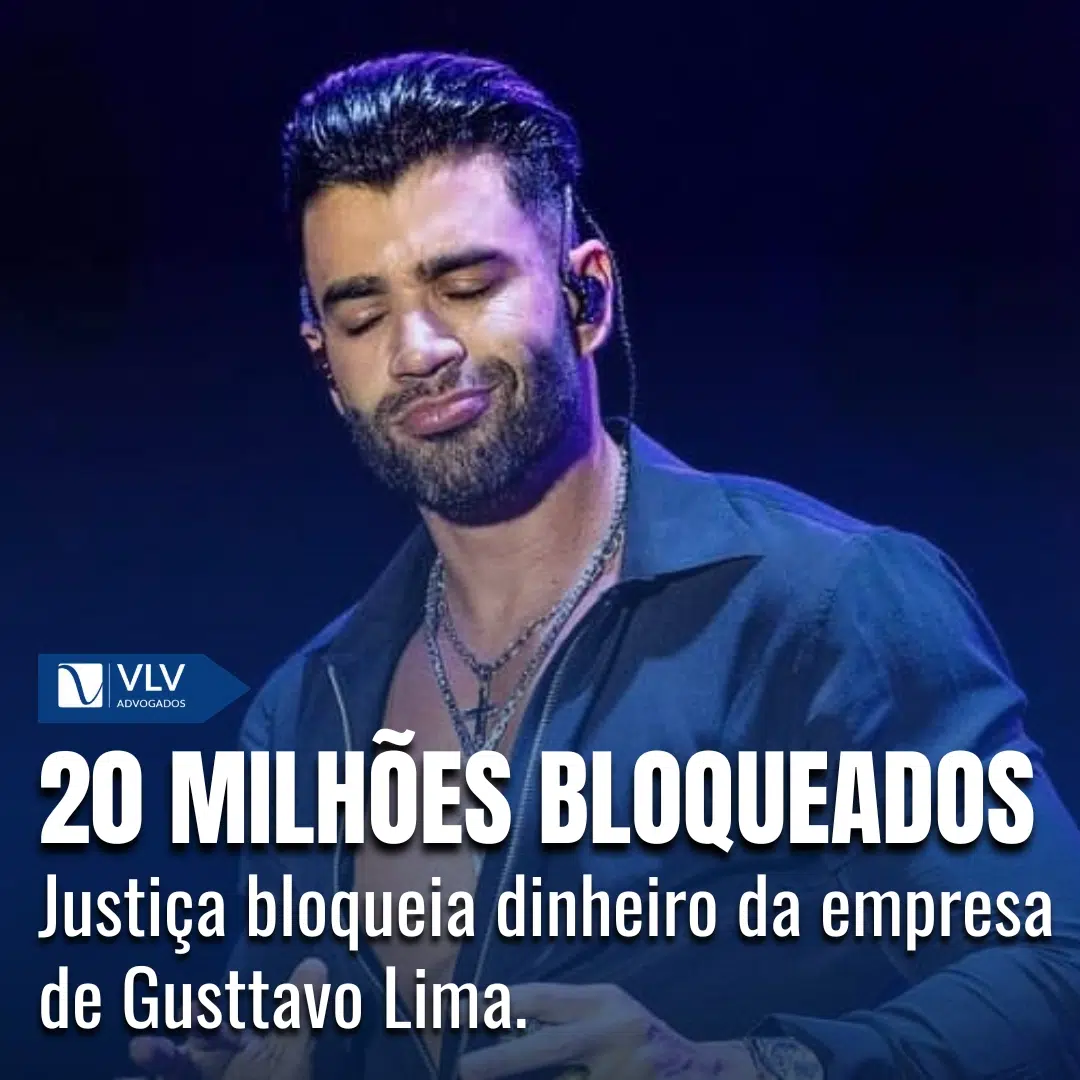 Gusttavo Lima tem 20 milhões bloqueados pela Justiça!