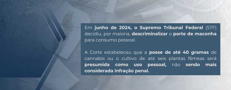imagem explicativa sobre qual foi a decisão do STF sobre o porte de drogas.