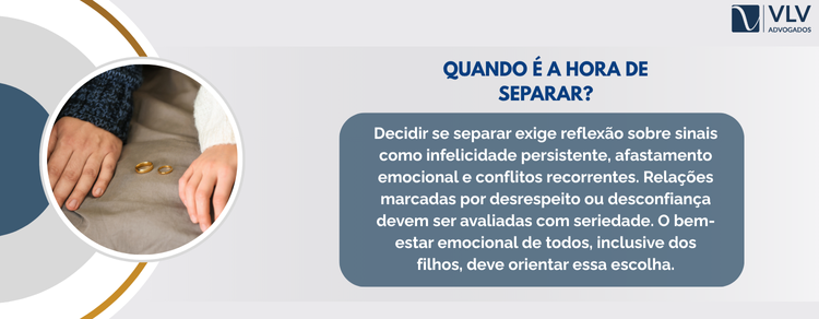 imagem explicativa - quando é a hora de se separar