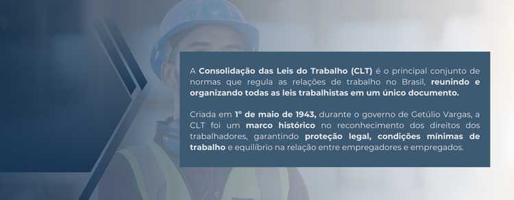 imagem explicativa sobre o que é a CLT para Direito do Trabalho. 
