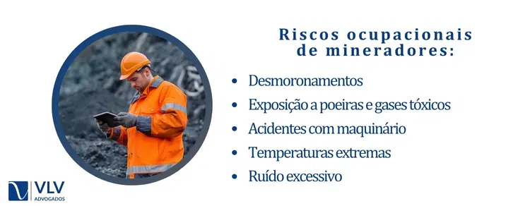 riscos ocupacionais enfrentados pelos profissionais de mineração