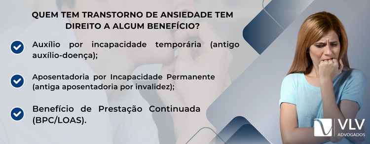 imagem explicativa sobre quem tem transtorno de ansiedade tem direito a algum benefício.