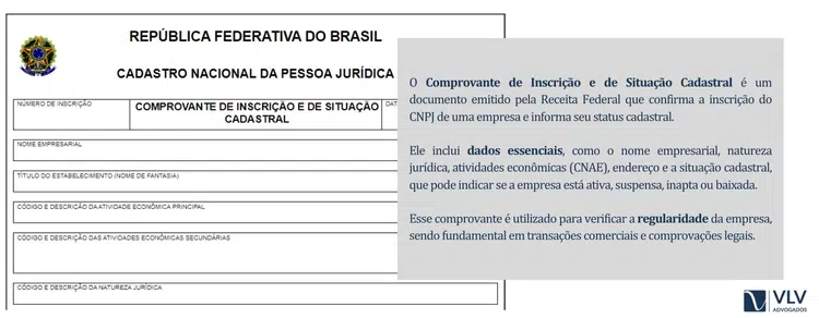 cartão cnpj comprovante de inscrição e de situação cadastral cartao CNPJ