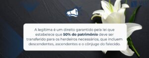 imagem explicando o direito dos herdeiros à legítima