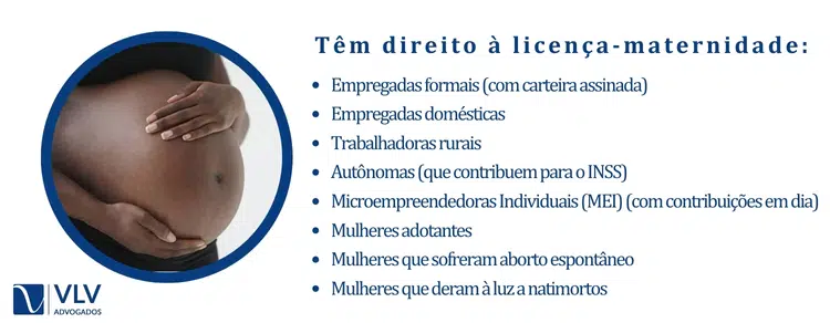 Têm direito à licença-maternidade: