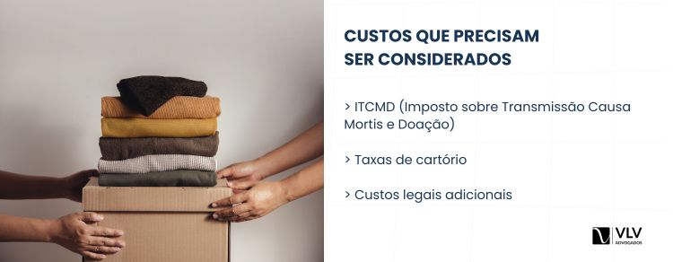 imagem explicativa - itcmd, taxas e custos adicionais 