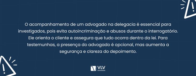 imagem explicativa - a presença do advogado é imprescindível