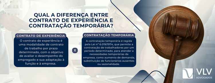 diferença entre contrato de experiência e contratação temporária