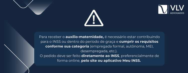 imagem explicativa sobre como fazer para receber auxílio-maternidade.