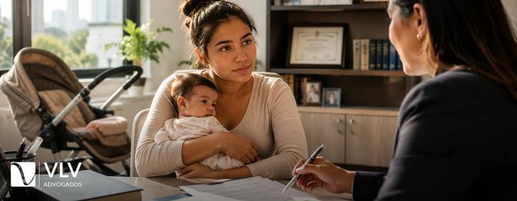 Direitos das mães adolescentes: o guia completo de proteção legal 1 Garota consultando direitos das mães adolescentes