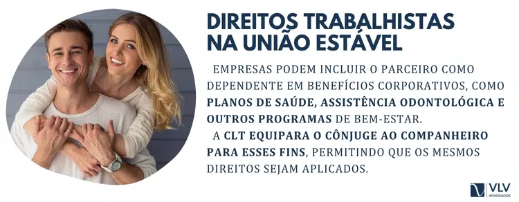 Direitos trabalhistas na união estável.