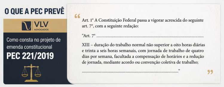 imagem explicando o que prevê a pec da escala 6x1