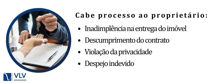 Cabe processo ao proprietário