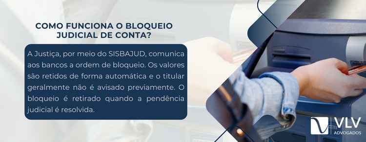 funcionamento do bloqueio judicial de conta
