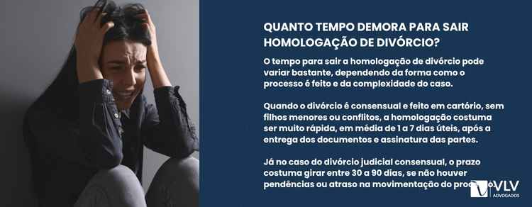 imagem explicativa sobre quanto tempo demora para sair homologação de divórcio.